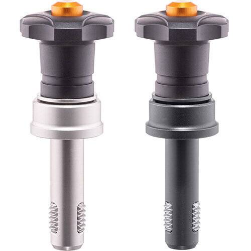 Threaded lock pins with axial bearing