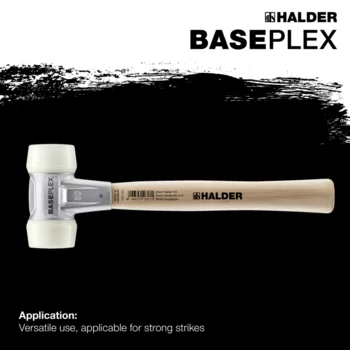                                             BASEPLEX soft-face mallets Nylon / nylon with zinc die cast housing and wooden handle
 IM0015095 Foto ArtGrp Zusatz en
