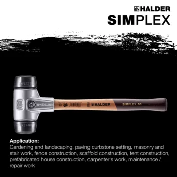                                             SIMPLEX soft-face mallets Rubber composition; with aluminium housing and high-quality wooden handle
 IM0015110 Foto ArtGrp Zusatz en
