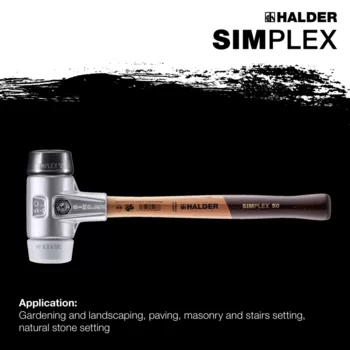                                             SIMPLEX soft-face mallets Rubber composition / TPE-mid; with aluminium housing and high-quality wooden handle
 IM0015121 Foto ArtGrp Zusatz en
