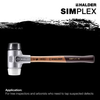                                             SIMPLEX soft-face mallets Rubber composition / superplastic; with aluminium housing and high-quality wooden handle
 IM0015122 Foto ArtGrp Zusatz en
