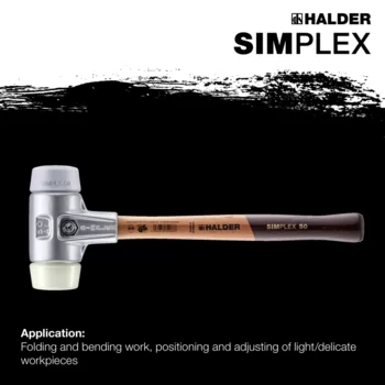                                             SIMPLEX soft-face mallets TPE-mid / nylon; with aluminium housing and high-quality wooden handle
 IM0015126 Foto ArtGrp Zusatz en
