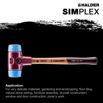                                             SIMPLEX soft-face mallets TPE-soft; with cast iron housing and high-quality wooden handle
 IM0015130 Foto ArtGrp Zusatz en
