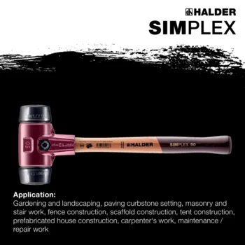                                             SIMPLEX soft-face mallets Rubber composition; with cast iron housing and high-quality wooden handle
 IM0015131 Foto ArtGrp Zusatz en
