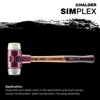                                             SIMPLEX soft-face mallets Nylon / Soft metal; with cast iron housing and high-quality wooden handle
 IM0015155 Foto ArtGrp Zusatz en
