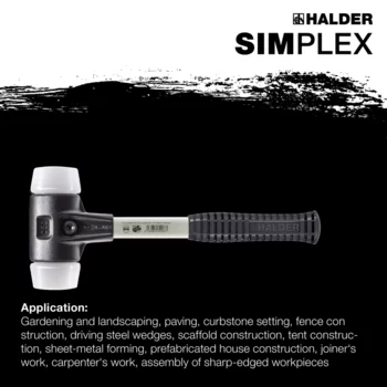                                             SIMPLEX soft-face mallets Superplastic; with reinforced cast iron housing and fibre-glass handle
 IM0015162 Foto ArtGrp Zusatz en

