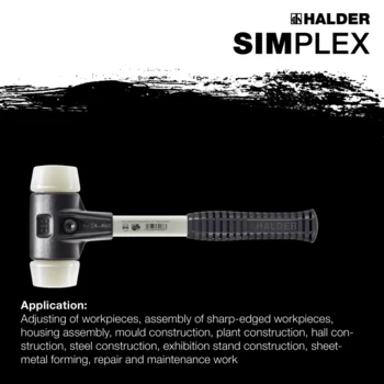                                             SIMPLEX soft-face mallets Nylon; with reinforced cast iron housing and fibre-glass handle
 IM0015163 Foto ArtGrp Zusatz en
