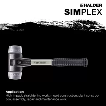                                             SIMPLEX soft-face mallets Soft metal; with reinforced cast iron housing and fibre-glass handle
 IM0015164 Foto ArtGrp Zusatz en
