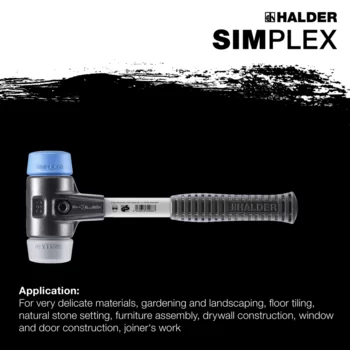                                             SIMPLEX soft-face mallets TPE-soft / TPE-mid; with reinforced cast iron housing and fibre-glass handle
 IM0015169 Foto ArtGrp Zusatz en
