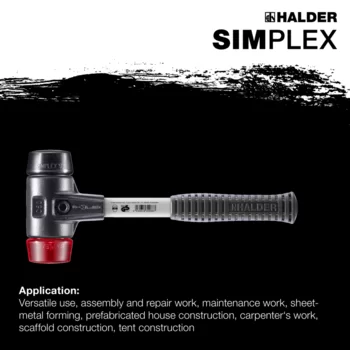                                             SIMPLEX soft-face mallets Rubber composition / plastic; with reinforced cast iron housing and fibre-glass handle
 IM0015177 Foto ArtGrp Zusatz en
