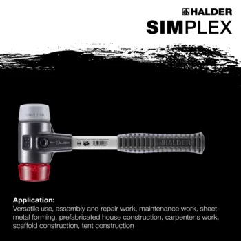                                             SIMPLEX soft-face mallets TPE-mid / plastic; with reinforced cast iron housing and fibre-glass handle
 IM0015181 Foto ArtGrp Zusatz en
