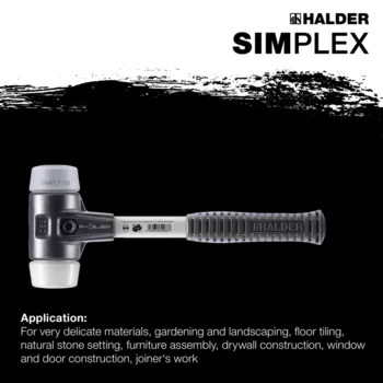                                             SIMPLEX soft-face mallets TPE-mid / superplastic; with reinforced cast iron housing and fibre-glass handle
 IM0015182 Foto ArtGrp Zusatz en
