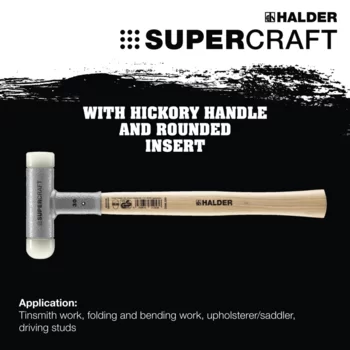                                             SUPERCRAFT soft-face mallets with vibration-reducing, ergonomic and varnished Hickory handle and rounded insert
 IM0015200 Foto ArtGrp Zusatz en
