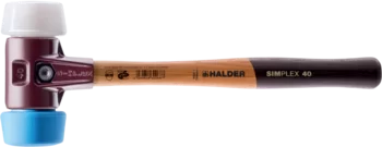                                             SIMPLEX soft-face mallets, 50:40 TPE-soft / Superplastic; with cast iron housing and high-quality wooden handle
 IM0006142 Foto ArtGrp
