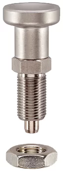 Accessories for: 22120. Index Plungers with hexagon collar, stainless steel