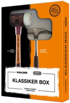                                             Box Clas­sique Maillet SIMPLEX, caoutchouc chargé/superplastique et marteau de charpentier PICARD
 IM0013257 Foto Uebersicht
