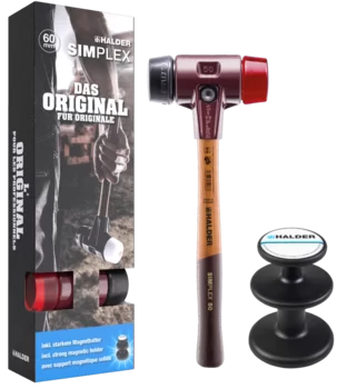                                             SIMPLEX Promotional Box SIMPLEX soft-face mallet, rubber composition / plastic and magnetic holder 
 IM0013295 Foto Uebersicht
