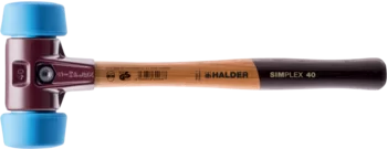                                             SIMPLEX soft-face mallet, 50:40 TPE-soft; with cast iron housing and high-quality wooden handle
 IM0014257 Foto
