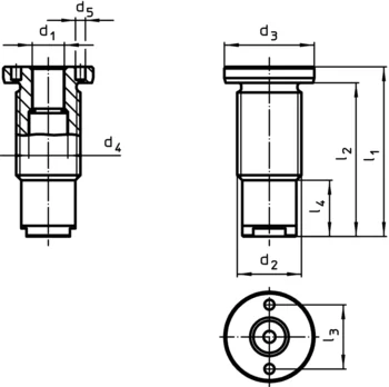                                             Locating Bushings with Seal, plain for lifting pins
 IM0009364 Zeichnung
