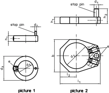                                             Positioning Rings for down-thrust clamp
 IM0001601 Zeichnung en
