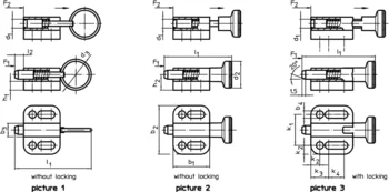                                             Index Plungers with mounting flange, horizontal
 IM0003221 Zeichnung en
