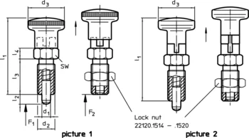                                            Lock nuts ISO 8675 (DIN 439) for index bolts and index plungers
 IM0013430 Zeichnung en
