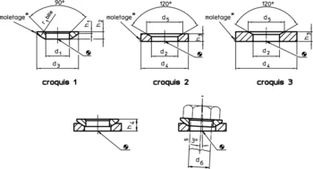                                             Rondelles convexes / concaves similaires à la norme DIN 6319, en inox
 IM0002186 Zeichnung fr
