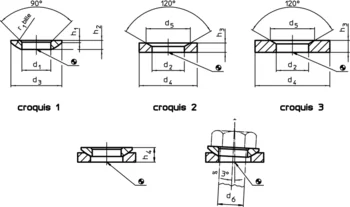                                             Rondelles convexes / concaves DIN 6319
 IM0002198 Zeichnung fr
