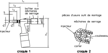                                             injecteur pour outil de montage 22880.0510 pour bouchons d'étanchéité Expander®
 IM0002222 Zeichnung fr
